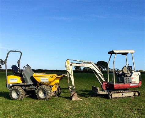 mini digger hire north cornwall|mini digger hire with operator.